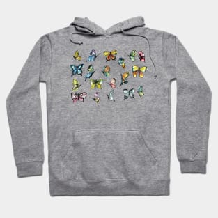 Butterflies Watercolor Set Hoodie